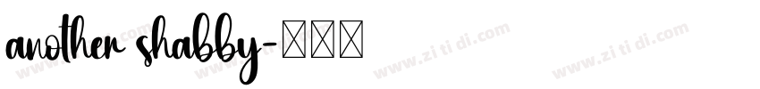 another shabby字体转换